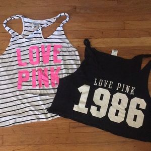 2 Pink by Victoria’s Secret tanks